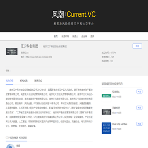 江宁科创集团· 南京江宁科技创业投资集团 · Current.VC